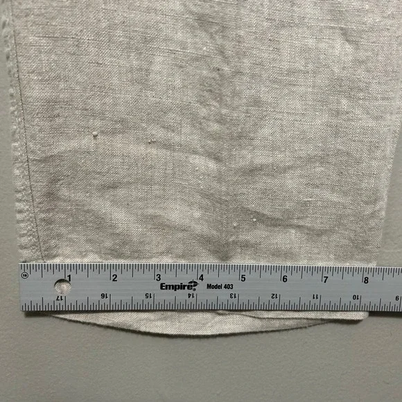 Tommy Bahama Mens Linen Pants 33X34 Beige Straight Leg Flat Front Coastal Luxury - Picture 12 of 14